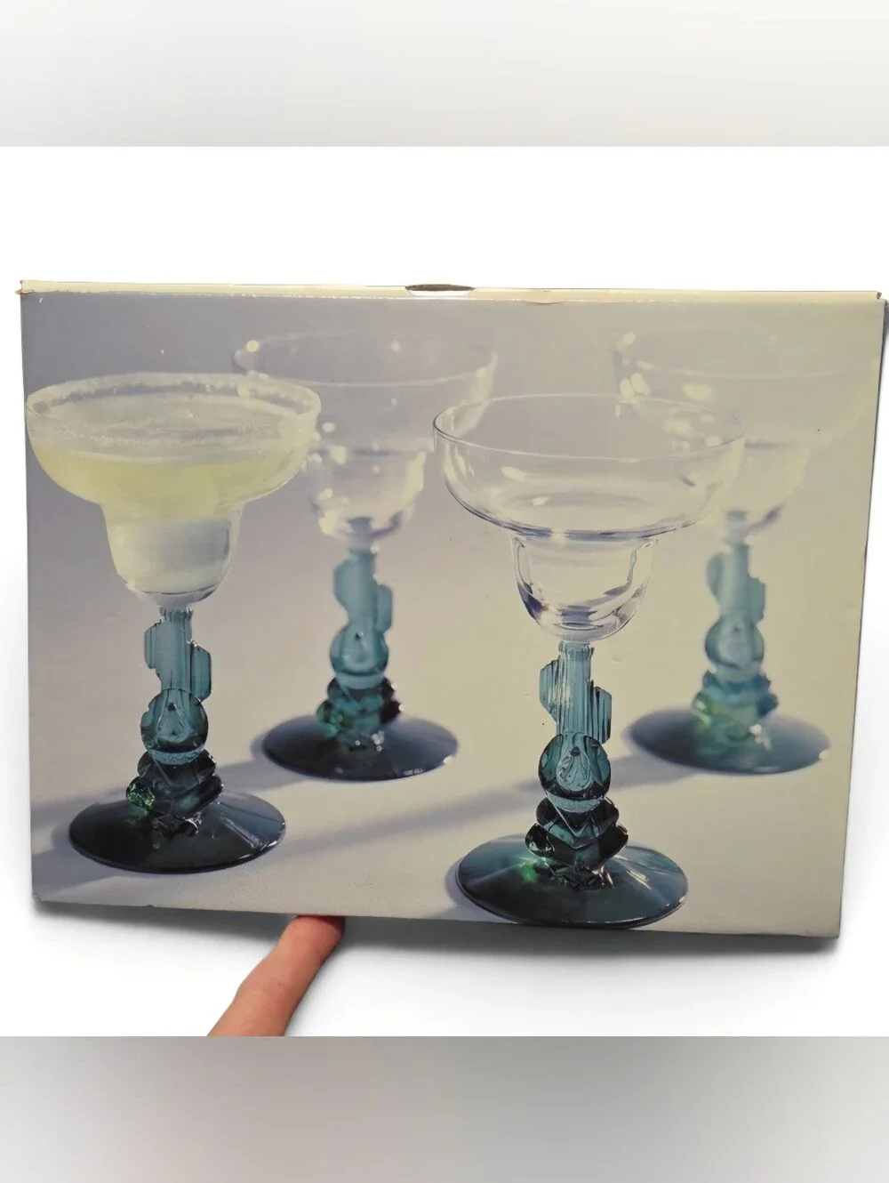 Made in France by Cristal d’Arques-Durand Set of 6 Siesta Margarita Sombrero Man